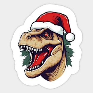 Christmas TRex Sticker